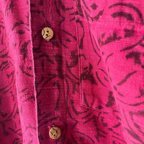 One-of-a kind vintage khadi (handloom cotton) shirt from India. - Picture 3 of 4